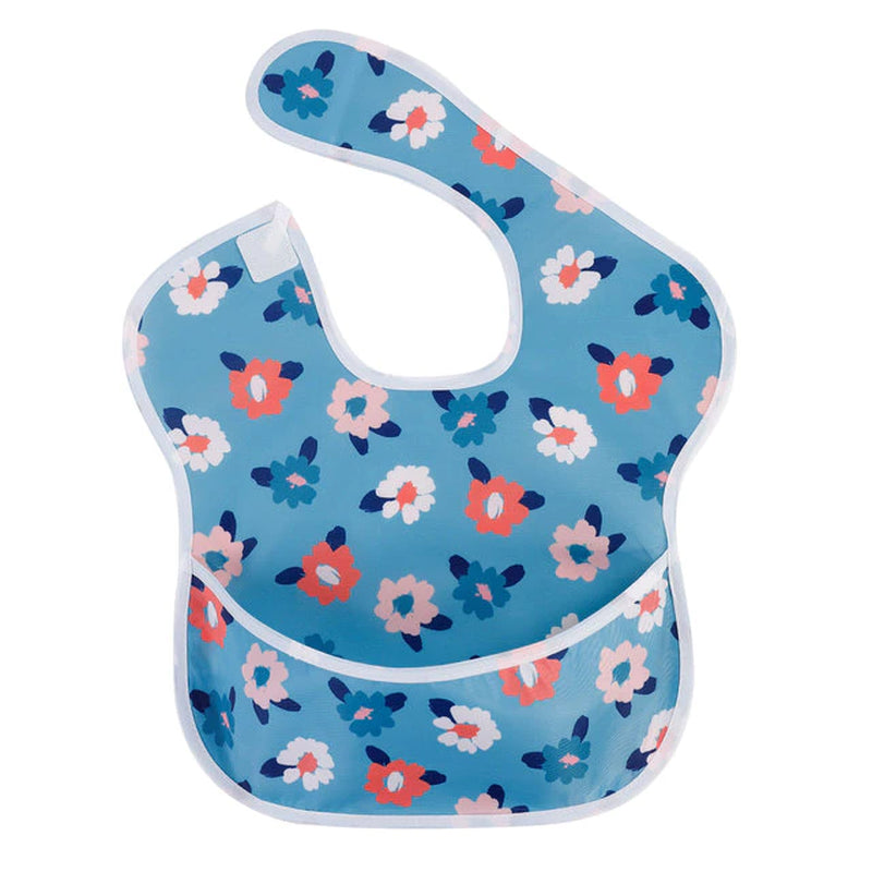 Waterproof Baby Bibs 100% Polyester TPU Coating Feeding Bibs Washable Baby Bibs with Food Catcher for Baby Girls & Boys